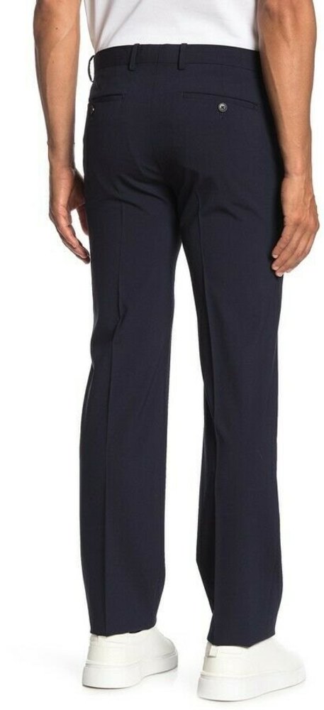 NWT Theory Men Cody 2 Deep Navy Flat Front Suit Separates Trousers UOMO Suit 28 - Picture 6 of 9
